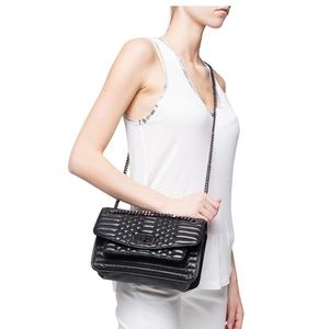 NEW Zadig & Voltaire Skinny Love Mat Scales Bag